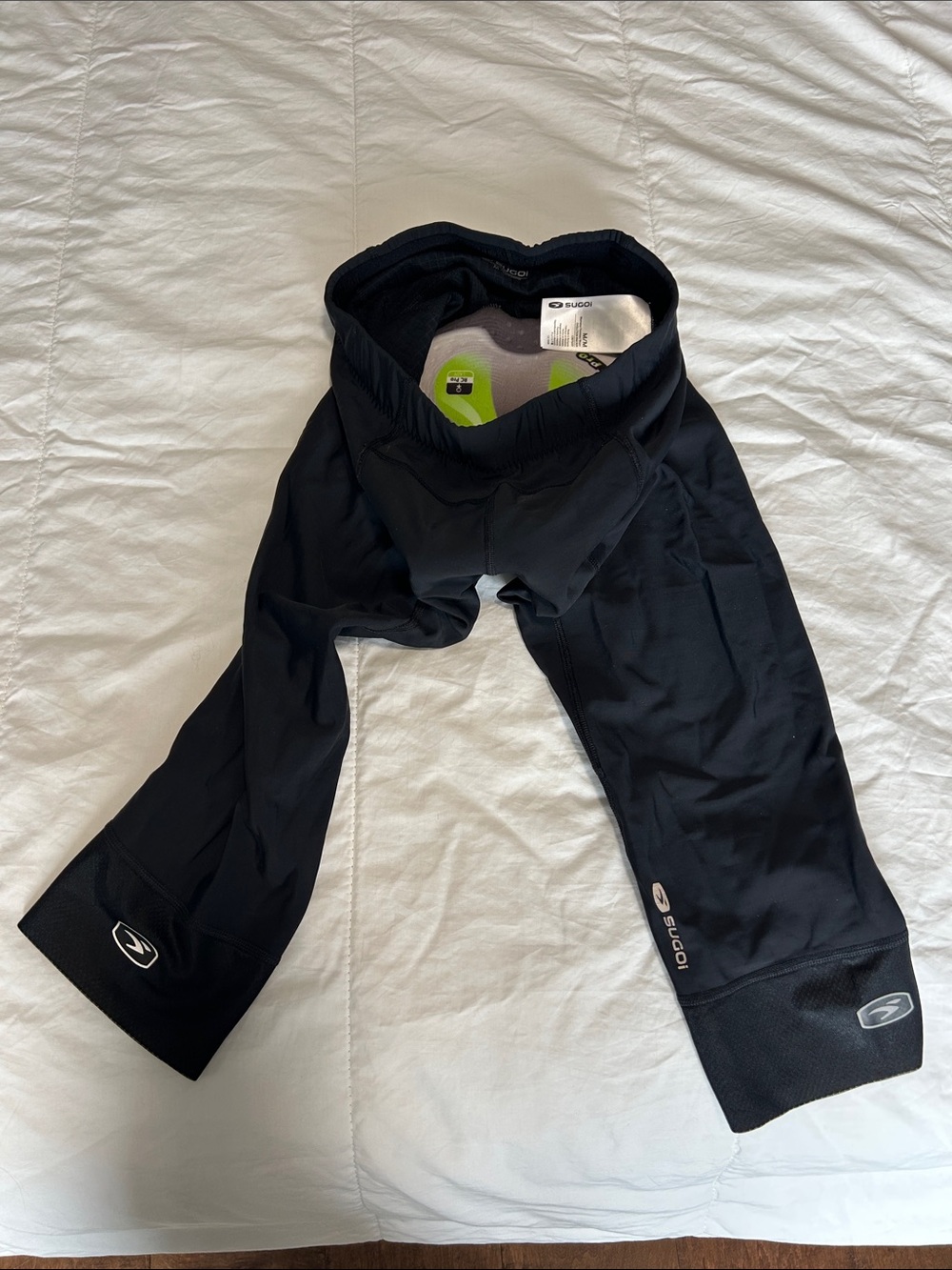 SUGOI Black Womens Cycling Leggings with cushioned pad
